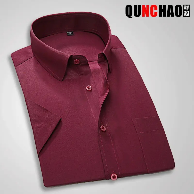 Men's White Embroidered Short Sleeve Shirt Large - Image 19
