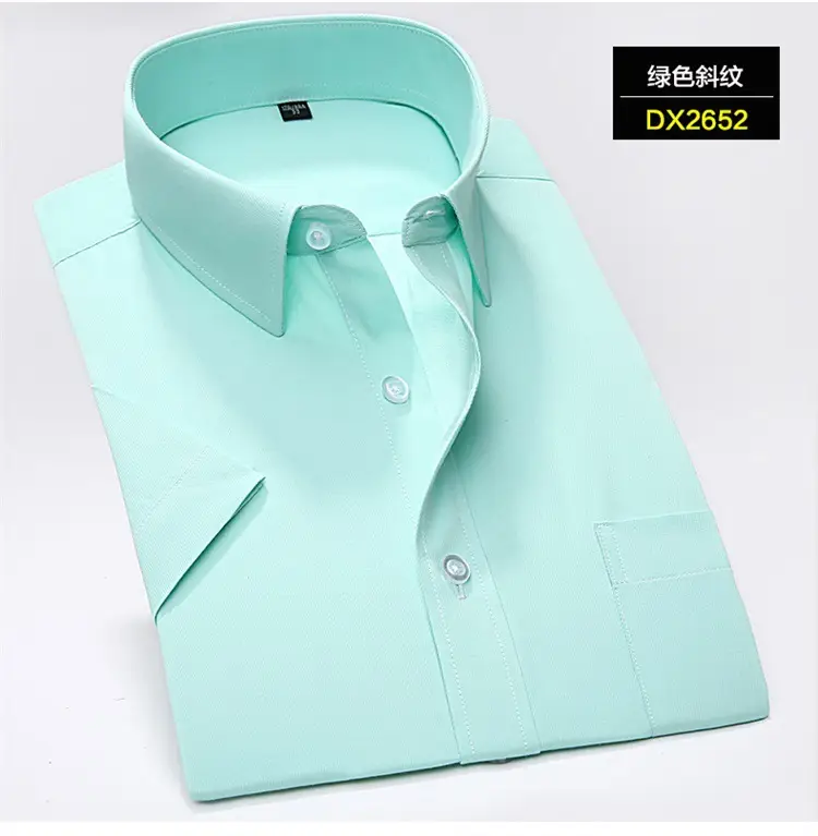 Men's White Embroidered Short Sleeve Shirt Large - Image 3