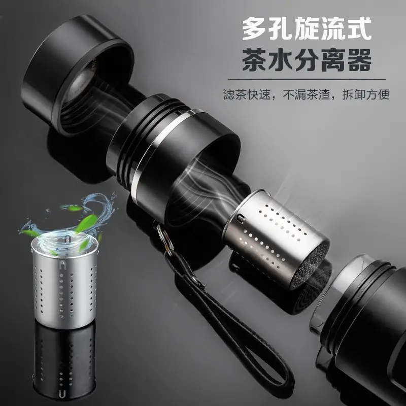 Wholesale Tea Separator Glass Cup Transparent Business Office - Image 2