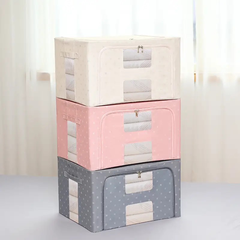 Cotton Quilt Storage Box Oxford Fabric Large Wardrobe Storage
