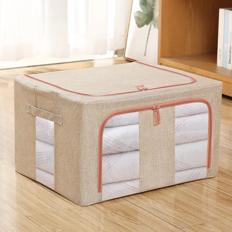 Cotton Quilt Storage Box Oxford Fabric Large Wardrobe Storage