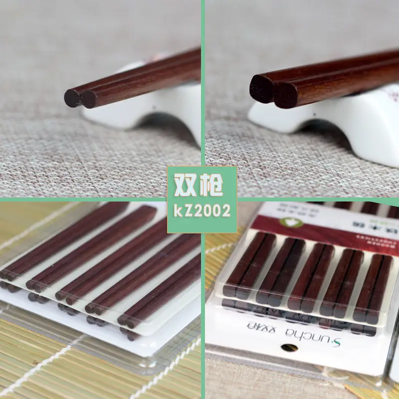 Ironwood Double Gun Chopsticks 10 Pairs Wooden Tableware - Image 6