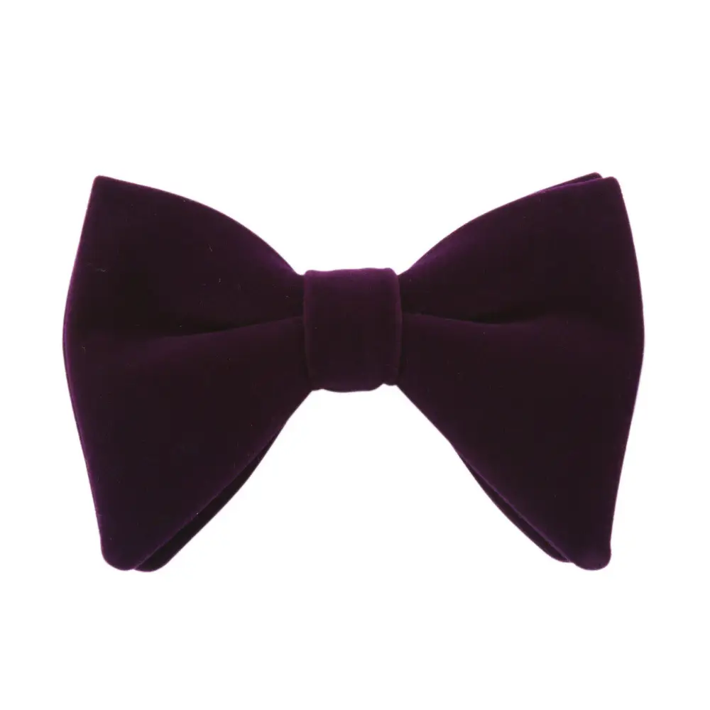 Red Velvet Bow Tie for Men - Image 3