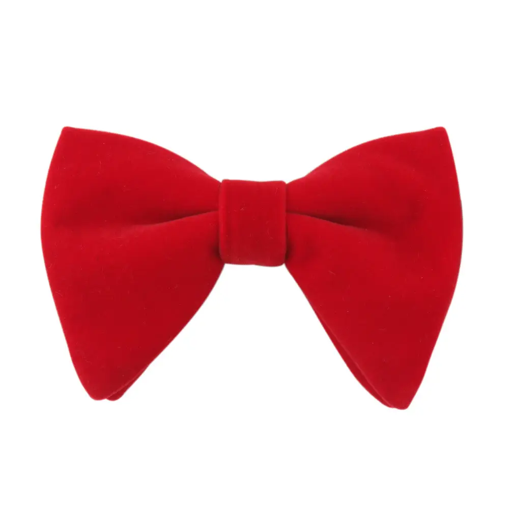 Red Velvet Bow Tie for Men - Image 7