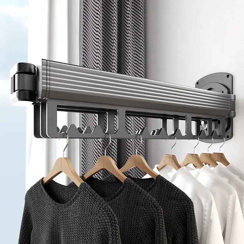 Telescopic Wall Hanging Rod for Clothes Drying - Image 7