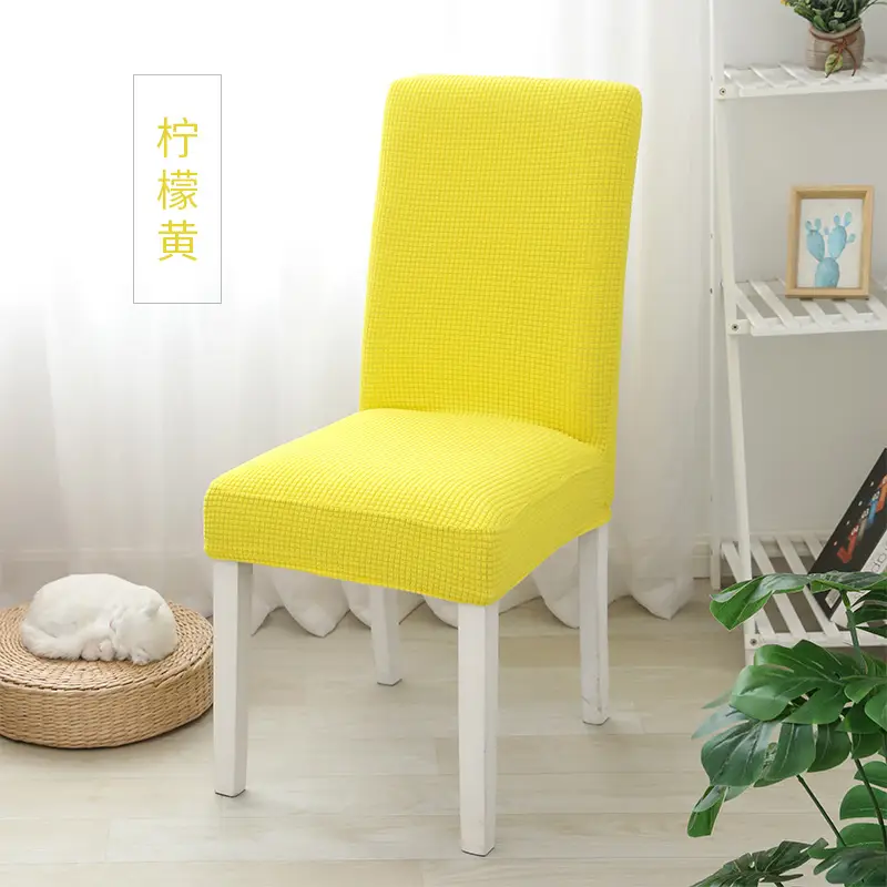 Elastic Chair Cover Pineapple Corn Grain Grey