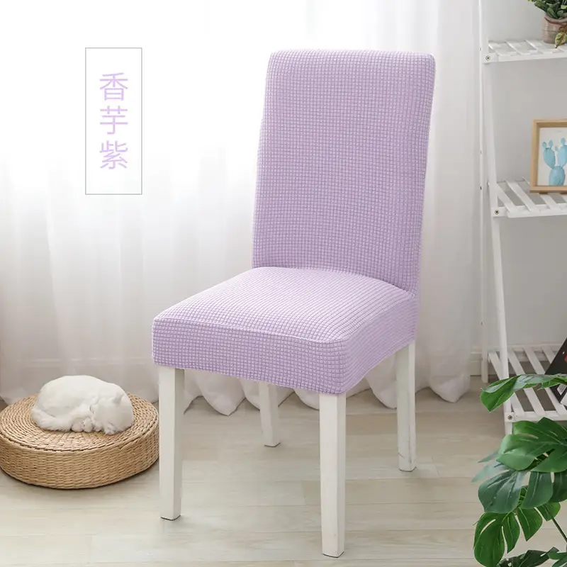 Elastic Chair Cover Pineapple Corn Grain Grey