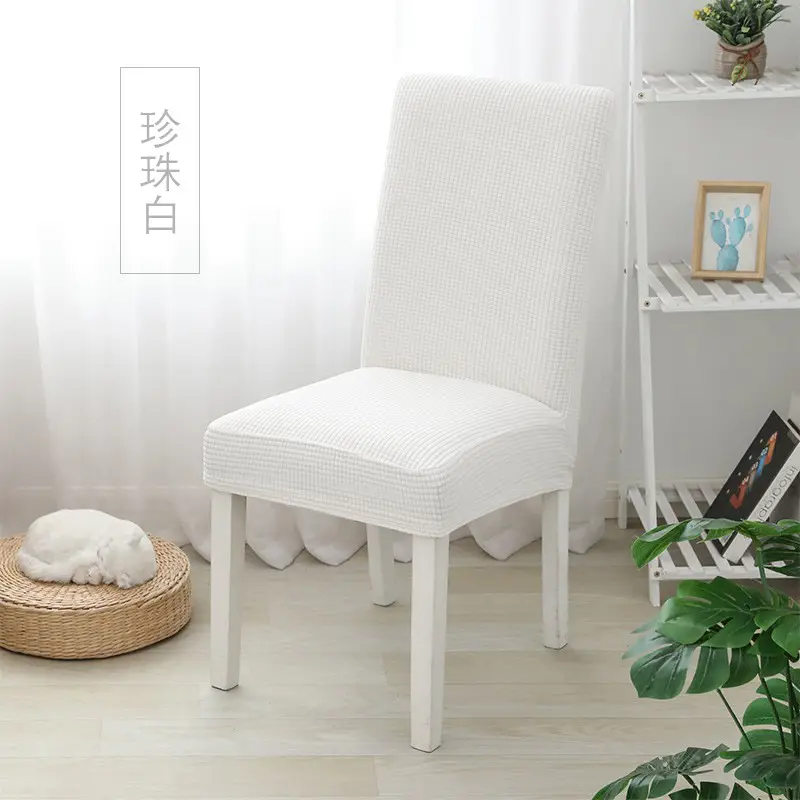 Elastic Chair Cover Pineapple Corn Grain Grey