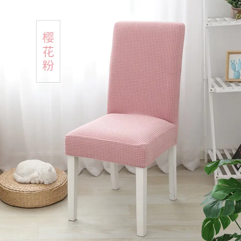 Elastic Chair Cover Pineapple Corn Grain Grey