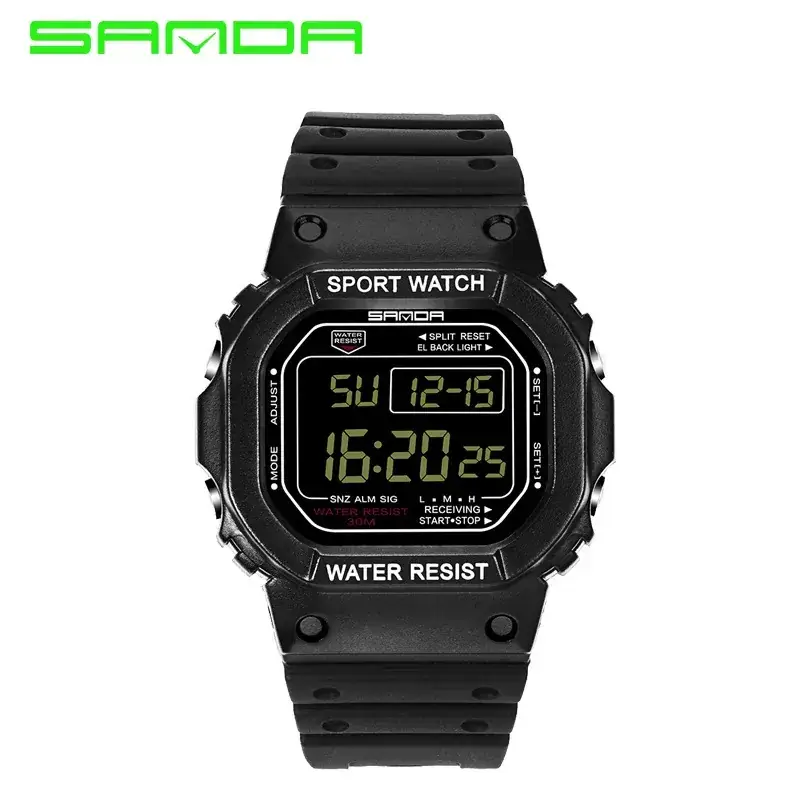 Sanda Digital Watch Blue Pink Water Resistant for Men Women - Image 14
