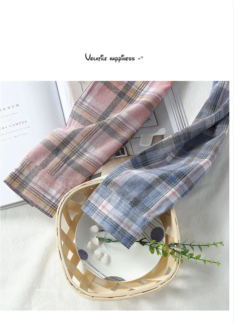 Men's Long Sleeve Plaid Shirt Korean Style Loose Casual — feature 55