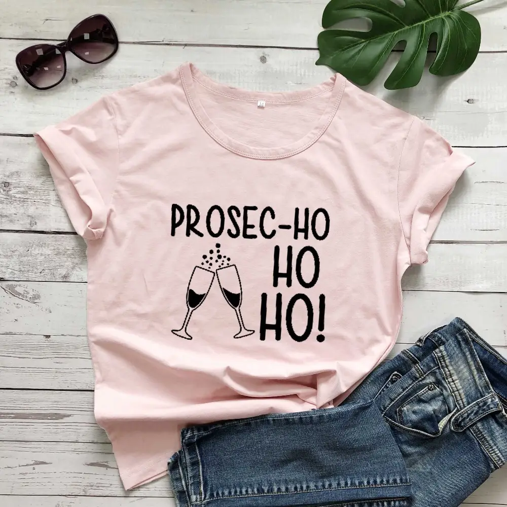 Prosec Ho Ho HO Men Women T-Shirt Grey - Image 6