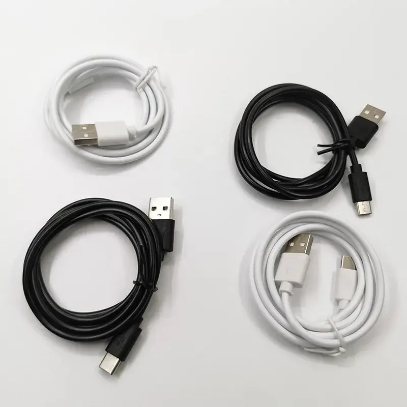 Type-C USB Cable 2A Super Fast Charging Black White