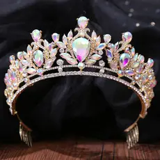 Korean Flower Crown Hairband with Rhinestones for Bridal & Birthday Use — feature 7
