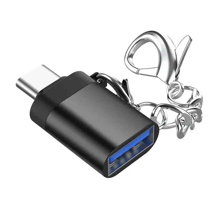 Type-C to USB3.0 Female Adapter with Chain - Image 2