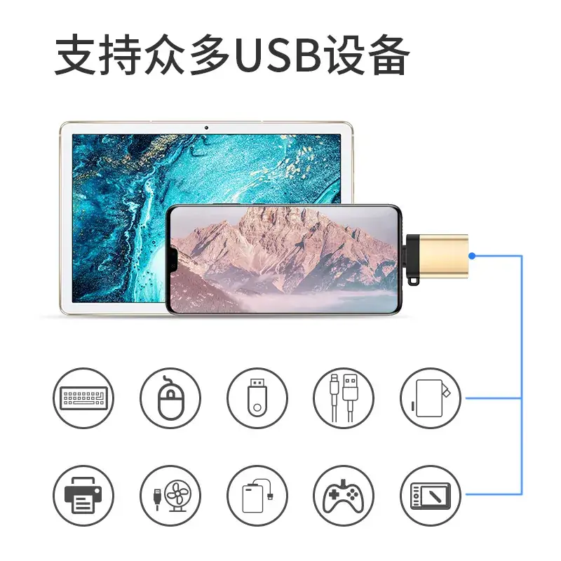 Type-C to USB3.0 Female Adapter with Chain - Image 4