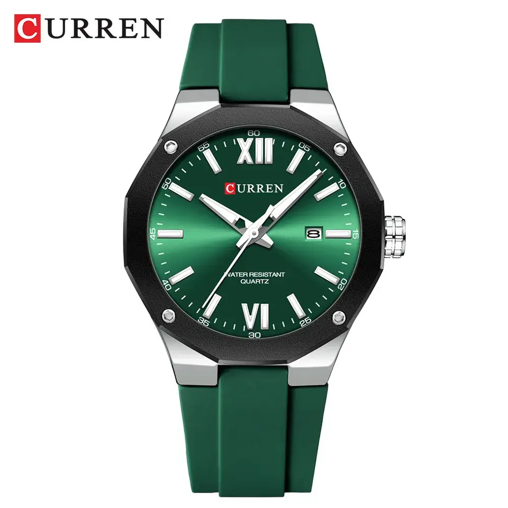 Curren Men's Waterproof Calendar Quartz Wrist Watch Black Gold - Image 6