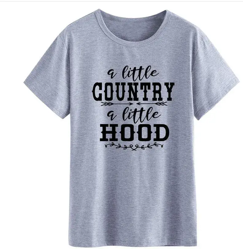 A Little Country A Little Hood T-Shirt Grey