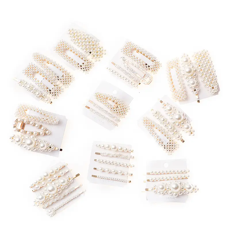 Korean Style Pearl Hairpin Set for Women - Image 43