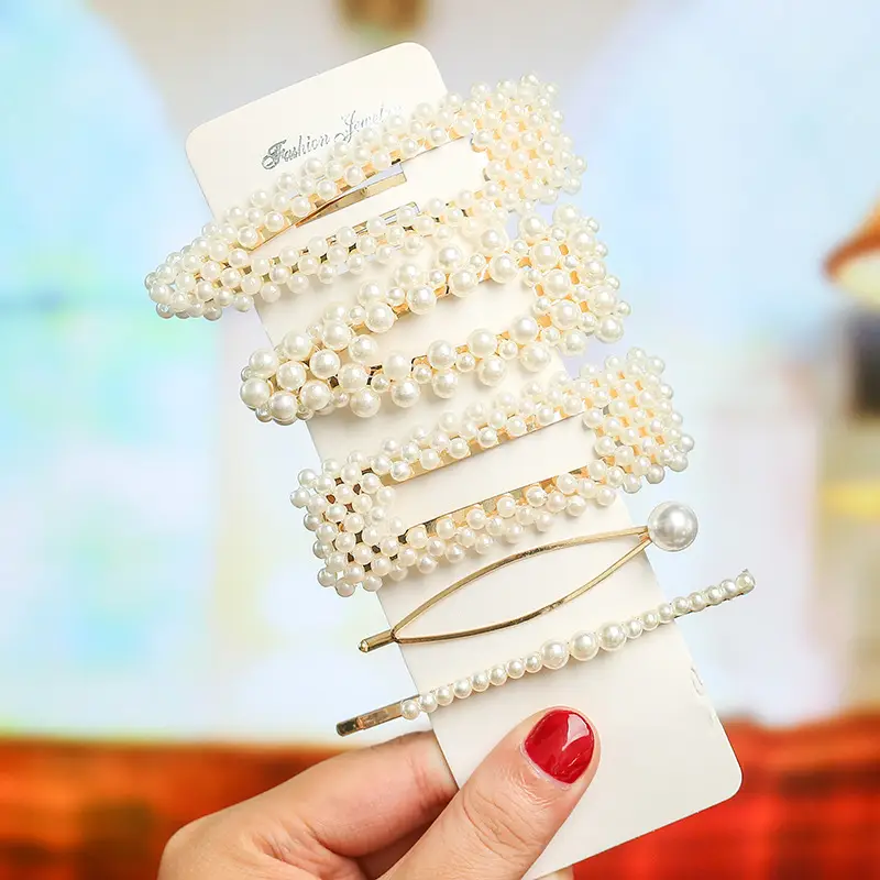 Korean Style Pearl Hairpin Set for Women - Image 15
