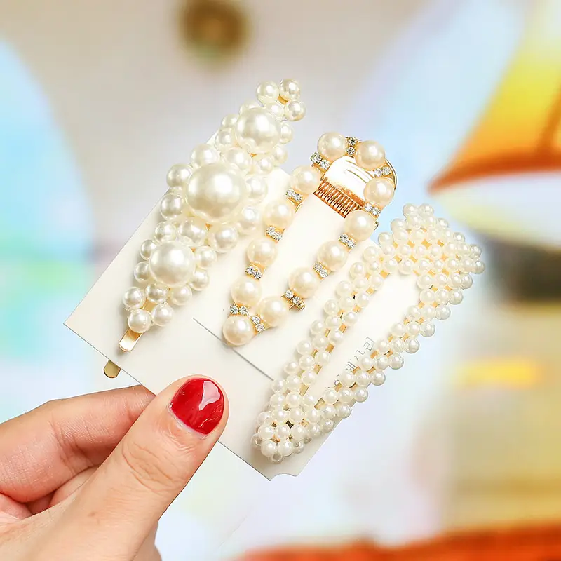 Korean Style Pearl Hairpin Set for Women - Image 5