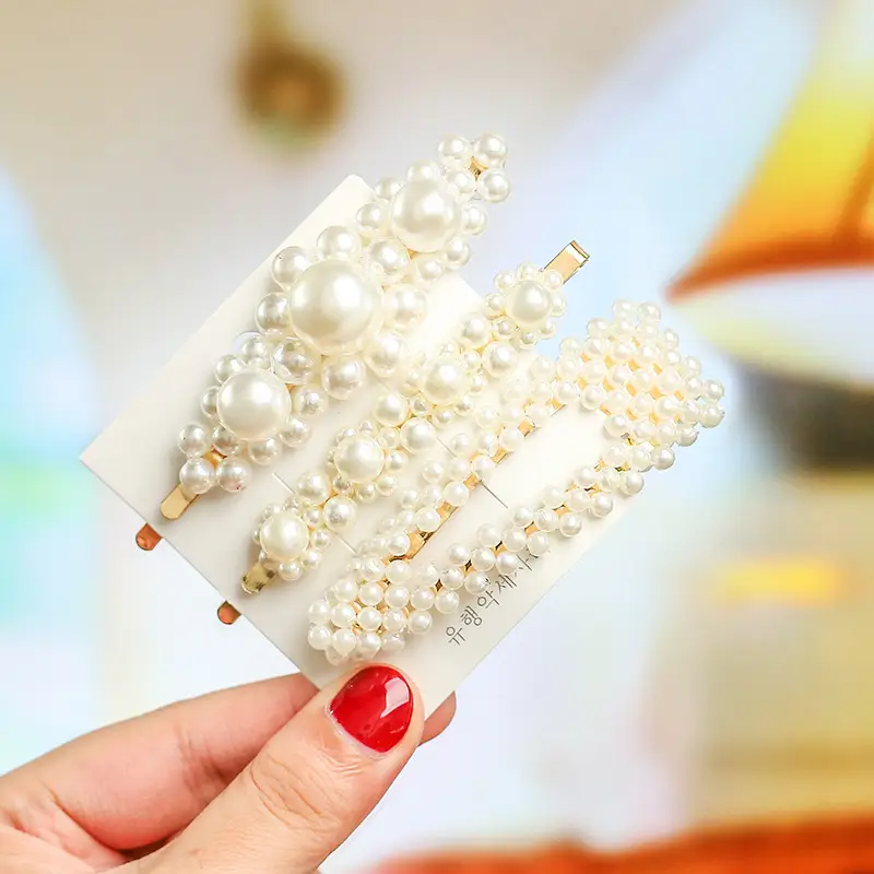 Korean Style Pearl Hairpin Set for Women - Image 6