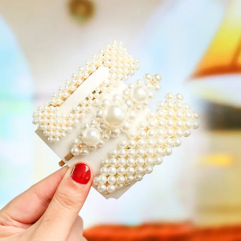 Korean Style Pearl Hairpin Set for Women - Image 9