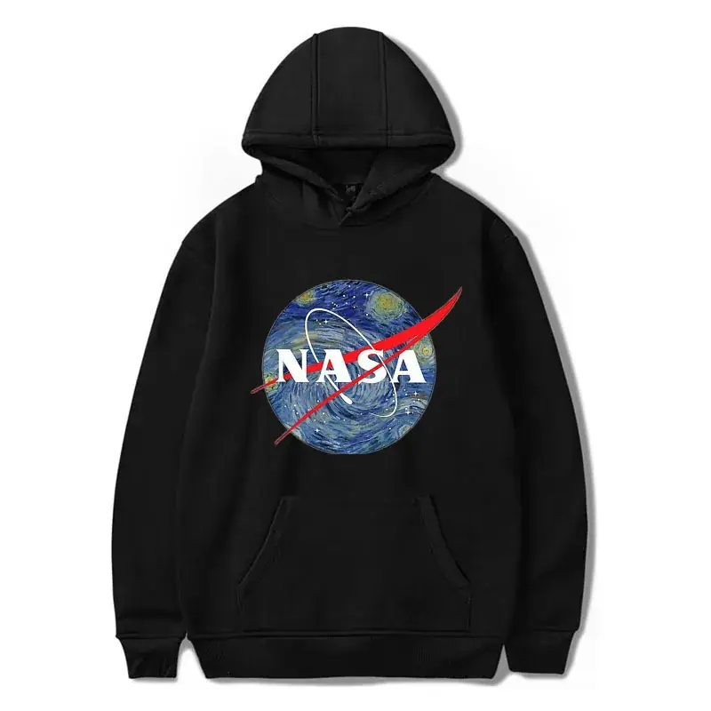 Men White NASA Astronaut Hooded Sweatshirt - Image 11