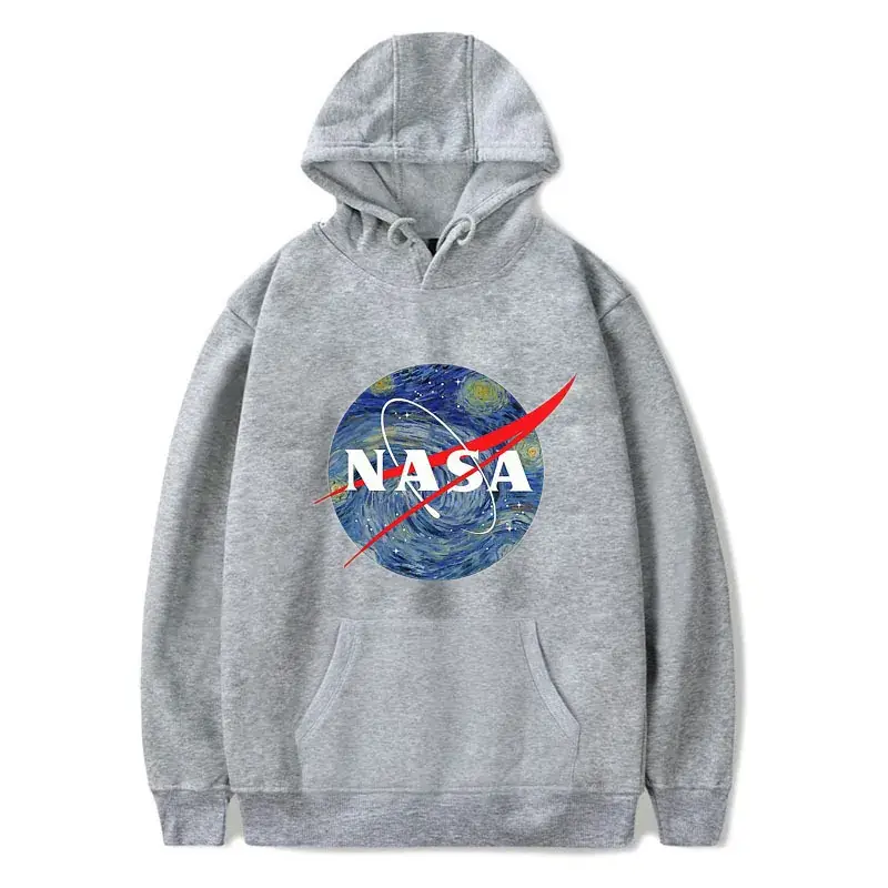 Men White NASA Astronaut Hooded Sweatshirt - Image 10