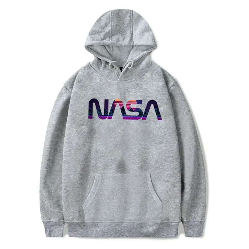 Men White NASA Astronaut Hooded Sweatshirt - Image 14