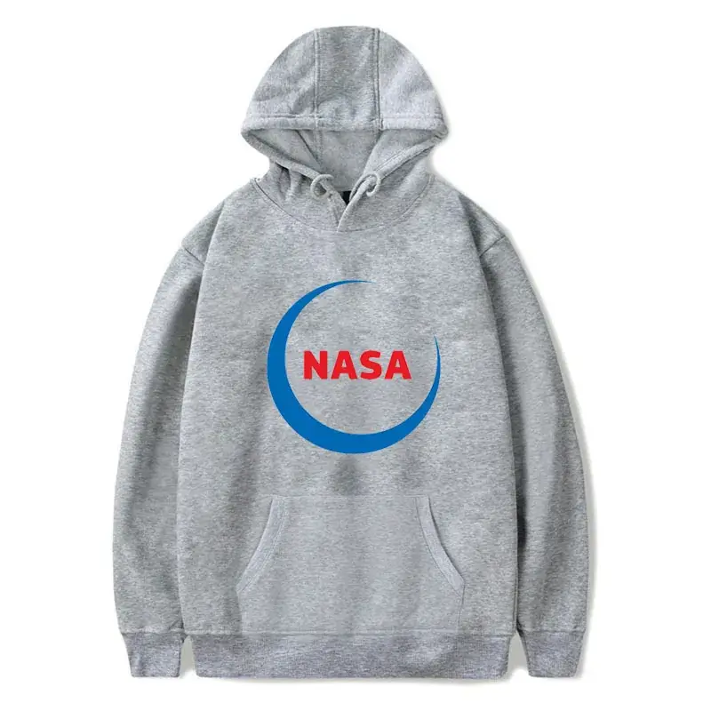 Men White NASA Astronaut Hooded Sweatshirt - Image 18