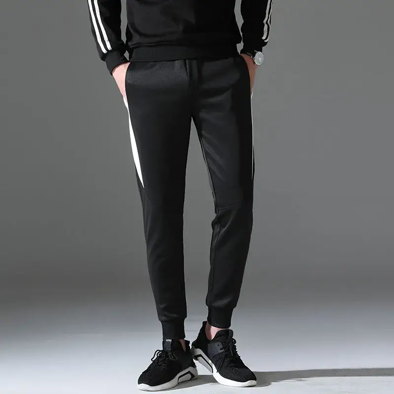 Men's Black Sweatpants Korean Style Loose Ankle Sweatpants - Image 3