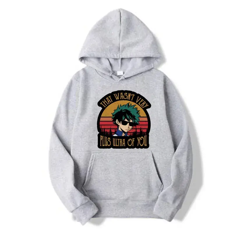 Anime Men Pink Hoodie with Graphic Print - Image 19