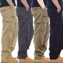 Men's Tencel Plain Pants Dark Green Middle-aged Business Casual — feature 26