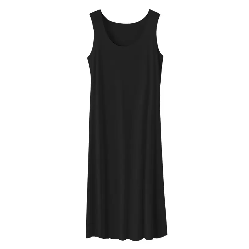 Women's Plus Size Modal Homewear Suspbottomer Dress Vest Skirt Bottoming Casual Fat mm 100kg Nightgown