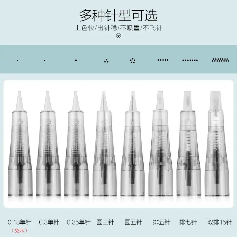 Hemp-free Semi-permanent Eyebrow Tattoo Needles 15-18g - Image 5