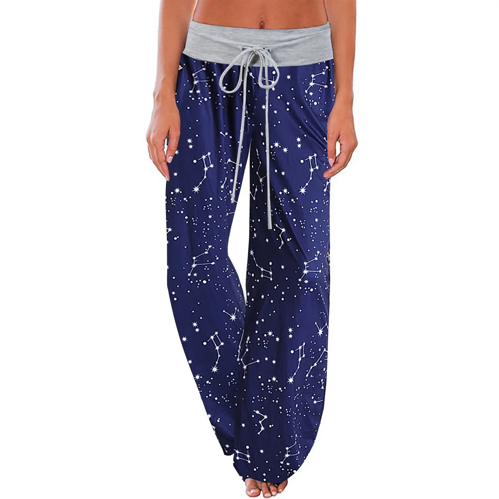 Women's Leopard Print Wide Leg Pajama Pants Stretch Cotton - Image 16