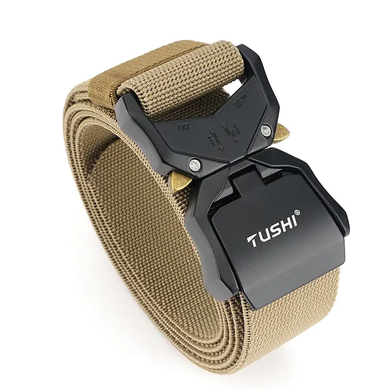 Men's Tactical Belt 3.8cm Aluminum Buckle Nylon Belt