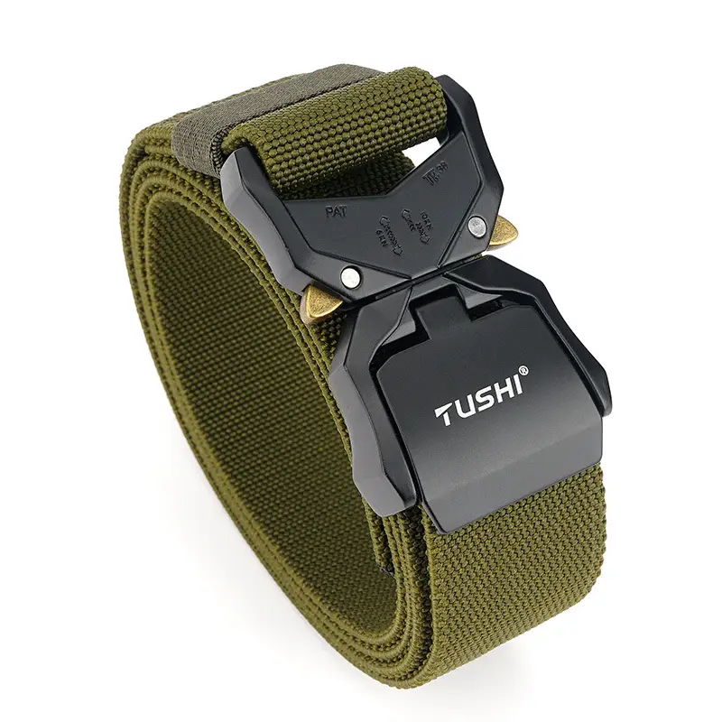 Men's Tactical Belt 3.8cm Aluminum Buckle Nylon Belt