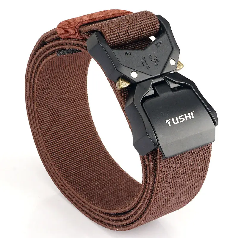 Men's Tactical Belt 3.8cm Aluminum Buckle Nylon Belt