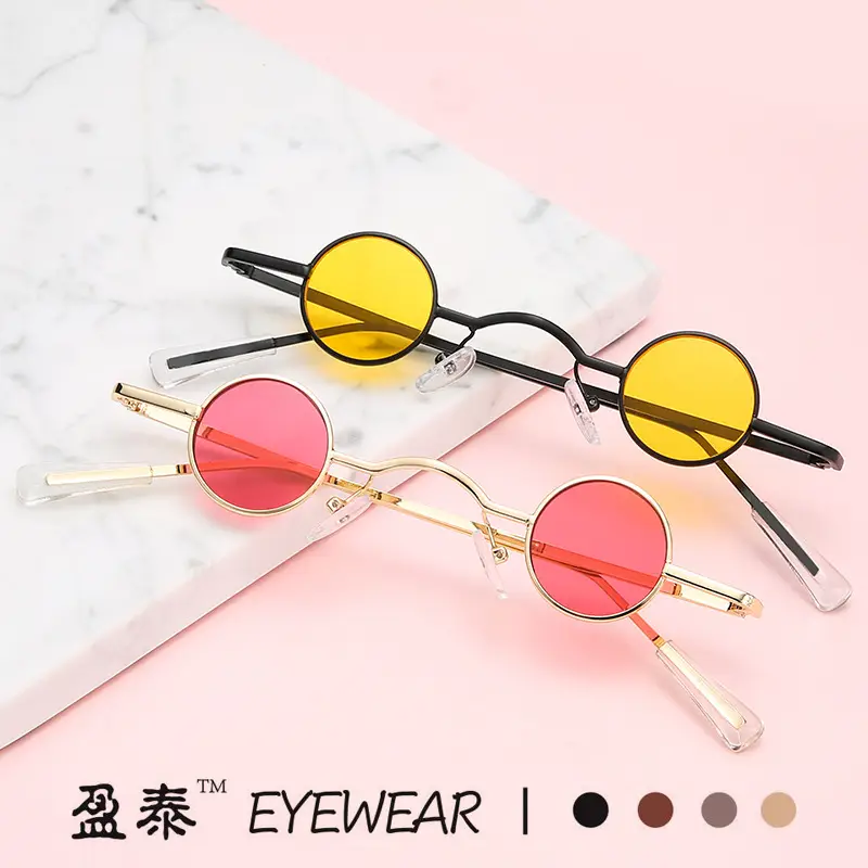 New Steampunk Sunglasses Round Frame European American Personality