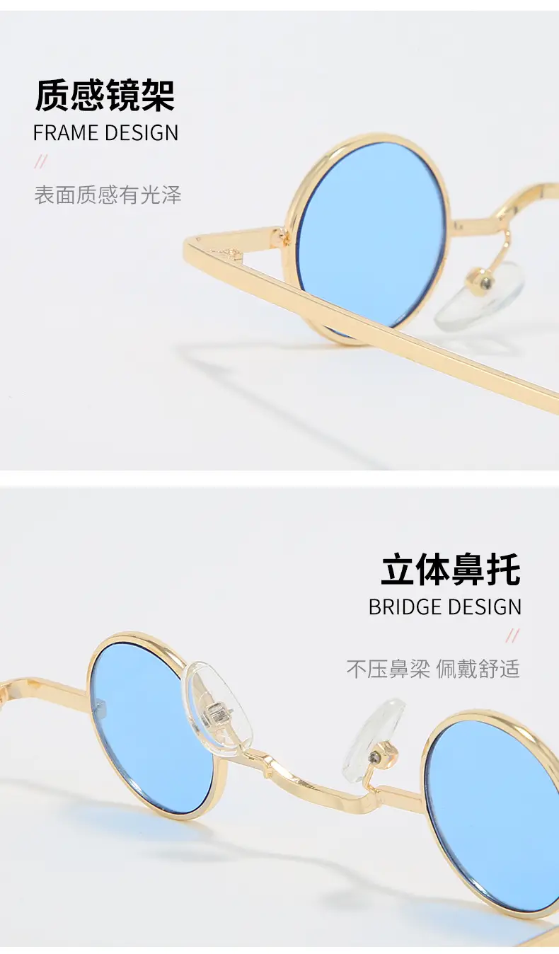 New Steampunk Sunglasses Round Frame European American Personality — feature 17