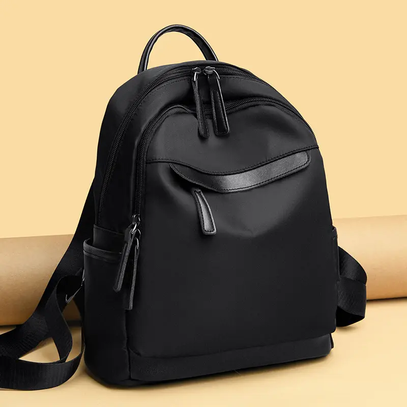 Black Korean Style Shoulder Backpack for Women