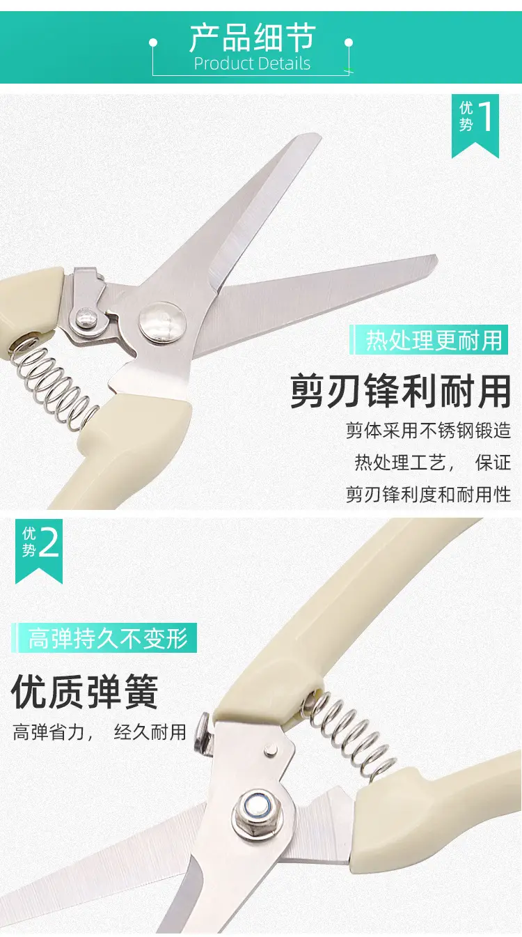 Powerful Pruning Shears for Fruit Trees, Fruit Picking, Flower Pruning Scissors, Household Gardening Flower Pot Scissors, Garden Tools Wholesale — feature 16
