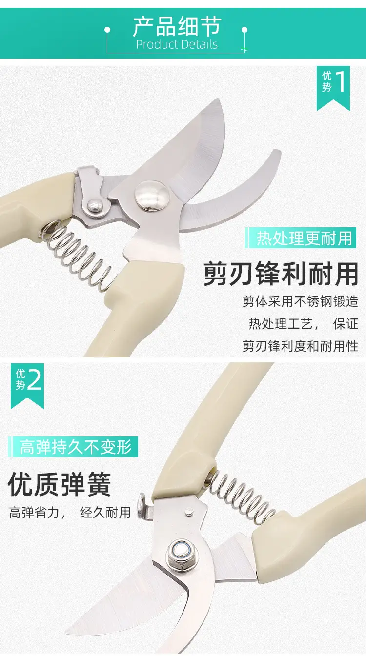 Powerful Pruning Shears for Fruit Trees, Fruit Picking, Flower Pruning Scissors, Household Gardening Flower Pot Scissors, Garden Tools Wholesale — feature 8