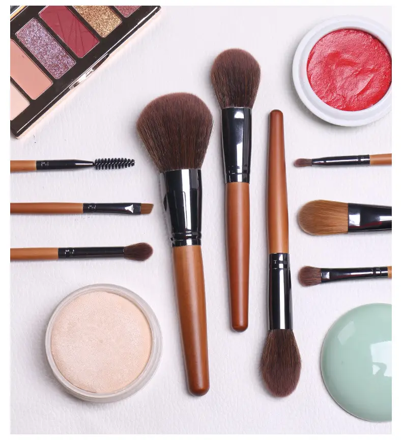 New 9 Wooden Makeup Brushes for Beginners β feature 19