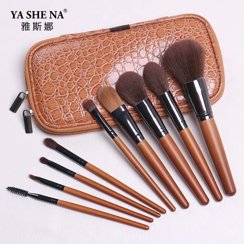 New 9 Wooden Makeup Brushes for Beginners β feature 8