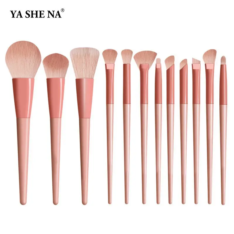 New 9 Wooden Makeup Brushes for Beginners - Image 2