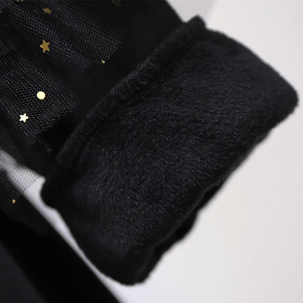Plus Size Black Mesh Lantern Sleeve Sweatshirt - Image 6