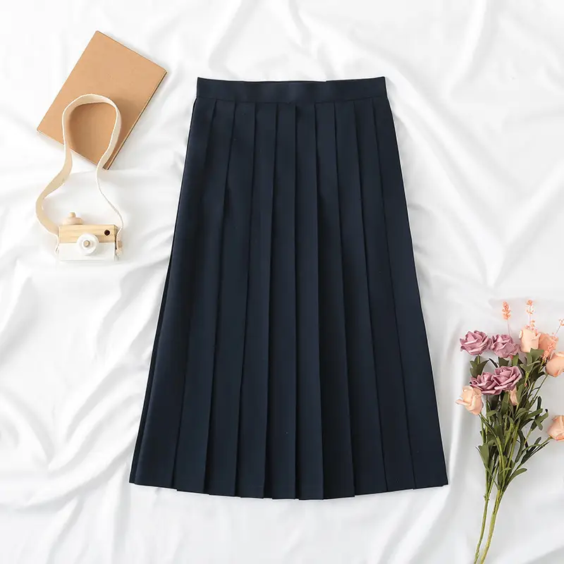 Deep Blue Japanese Style School Uniform Suit for Girls